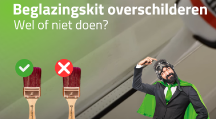 Beglazingskit overschilderen, wel of niet doen?