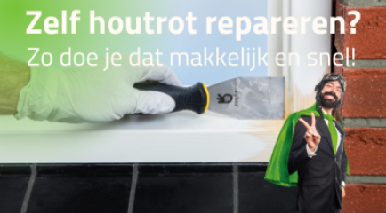Houtrot repareren? Makkelijk en snel in 4 stappen!