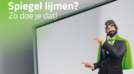 Spiegel lijmen, zo doe je dat!