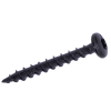 Woodies Ultimate Spaanplaatschroef Torx - 5,0 x 50 mm - cilinderkop - T20 - voldraad - shield - zwart - (200 st)