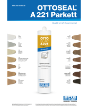Ottoseal A221 Parkett Kleurenkaart