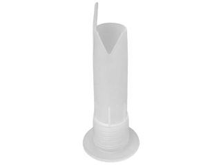 Spuitmond met v-naad & afstandhouder