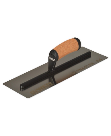DeWalt Extra flexibele pleisterspaan 0,4mm RVS met lederen greep - 30,5cm