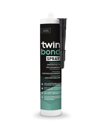Twinbond Spray Zwart 290ml