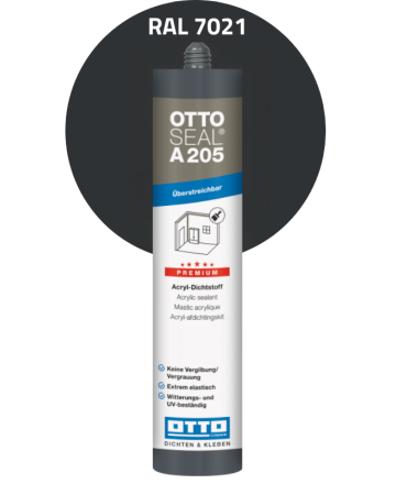 Ottoseal Acrylaatkit RAL 7021 310ml