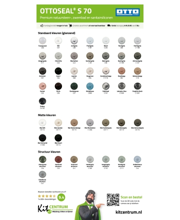 Ottoseal S70 Kleurenkaart