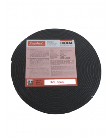Brandwerend Fernofrax 3x9mm zwart 50mtr