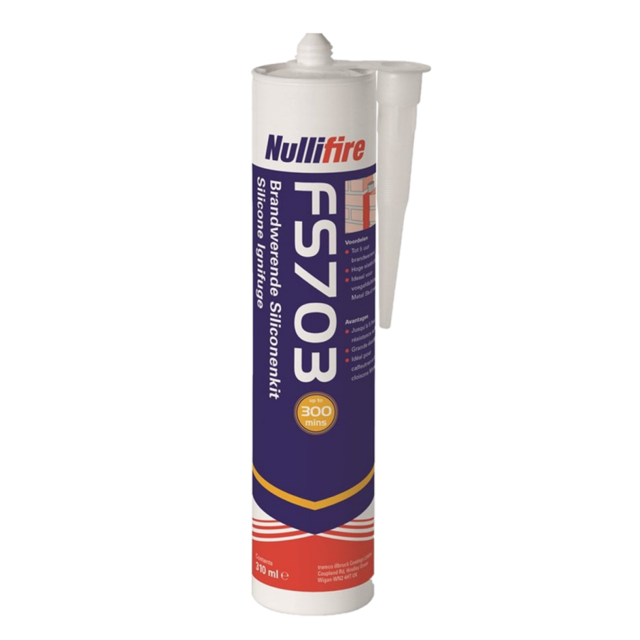 Nullifire FS703 Brandwerende Siliconenkit 310ml Nullifire Brandwerende kit illbruck shop
