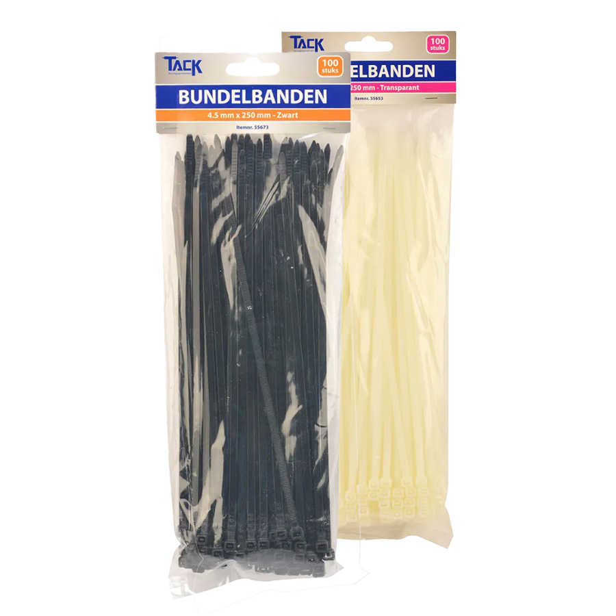 Tie wraps 4,5 x 250mm (100stuks) Tie wraps Kitcentrum.nl