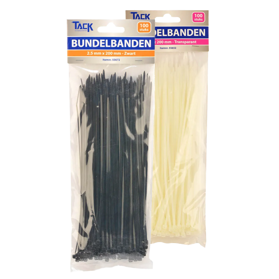 Kabelbinder, 200X3.5 BLK PK100, kabelbinders, Qty X 100 | T30L-BLK