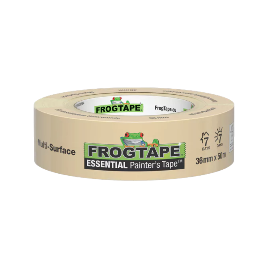FrogTape Essential Rol 50mtr - Afplakmateriaal: Afplaktape - Kitcentrum.nl