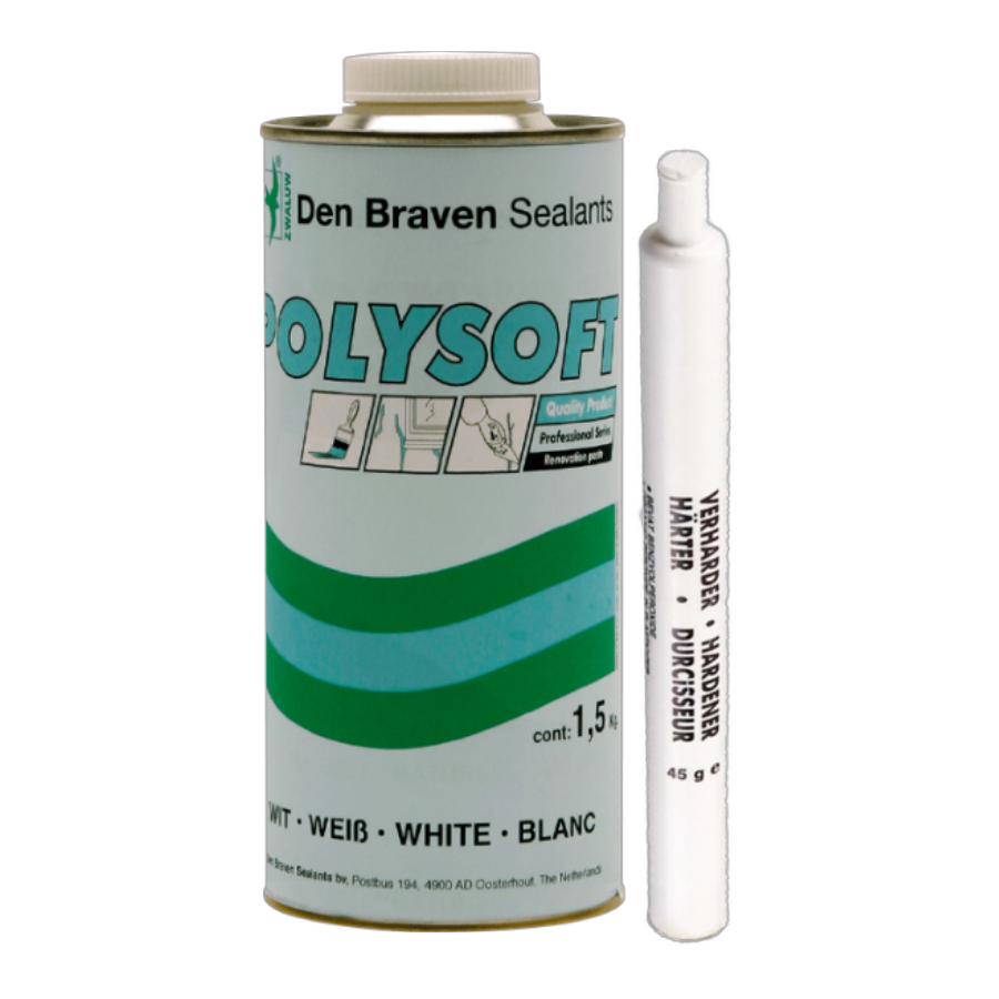 Zwaluw Polysoft Professioneel 1,5kg - Plamuur: Polyester Plamuur ...