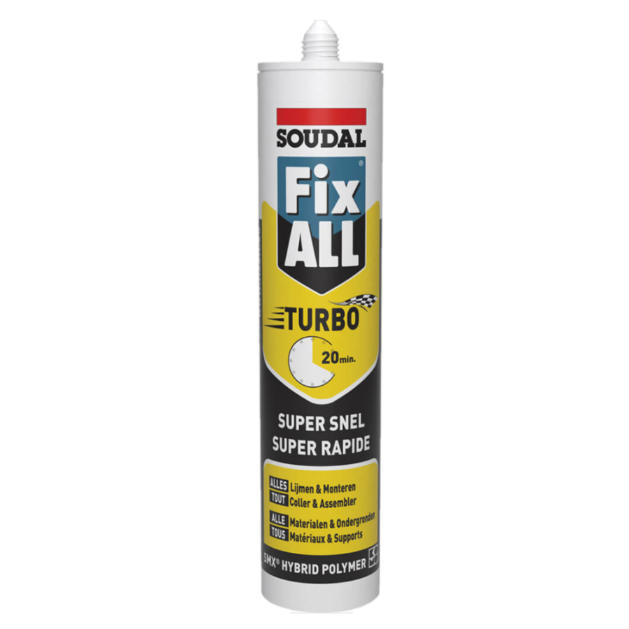 Soudal Fix All TURBO KOMO 290ml - Montagekit: Lijmkit - Kitcentrum.nl