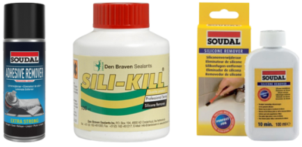 Lijm en kit verwijderaar