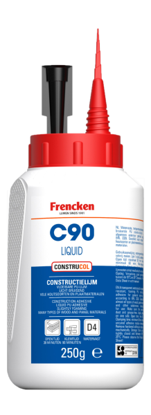Frencken C90 Liquid Constructielijm D4 flacon 250gr
