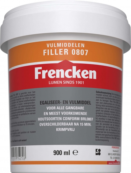 Frencken Filler 0807 Pot 900ml wit