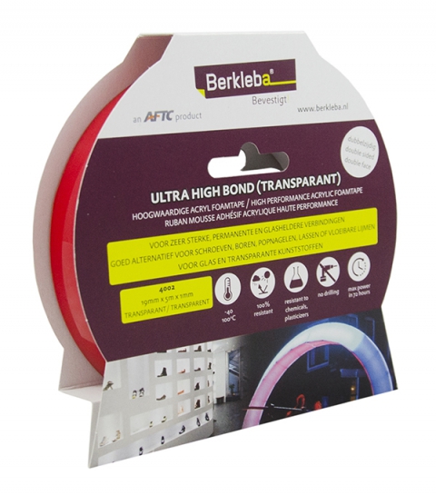Dubbelzijdig Tape Transparant (HPA-transparant) rol 5m
