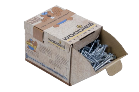 Woodies Ultimate Spaanplaatschroef Torx - 5,0 x 100 mm - T20 - verzinkt deeldraad - (200 st)