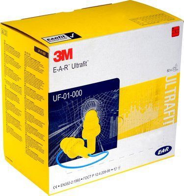 3M EAR Ultrafit oordopjes met koord - 1 paar
