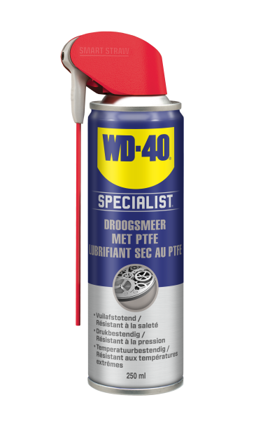 WD-40 Specialist Droogsmeerspray PTFE + Smart Straw 250ml