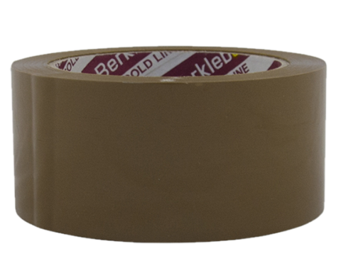 Berkleba Gold Line High Tack PP verpakkingstape Rol 66mtr - Bruin