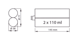 Irion FX7-21DP - 2 componenten kitspuit