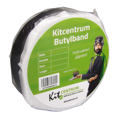 Kitcentrum Butylband rol 75mm x 10mtr