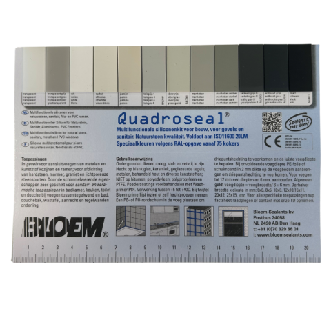 Bloem Quadroseal Kleurenkaart