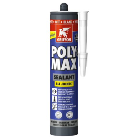 Griffon Polymax Sealant All Joints Wit 3+1 gratis