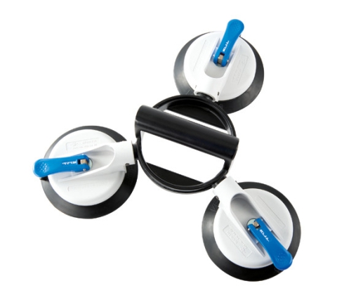 Veribor 3 kops scharnierende glaszuiger 75KG